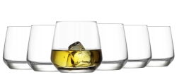 Niskie szklanki do soku wody LAV 345ml 6szt