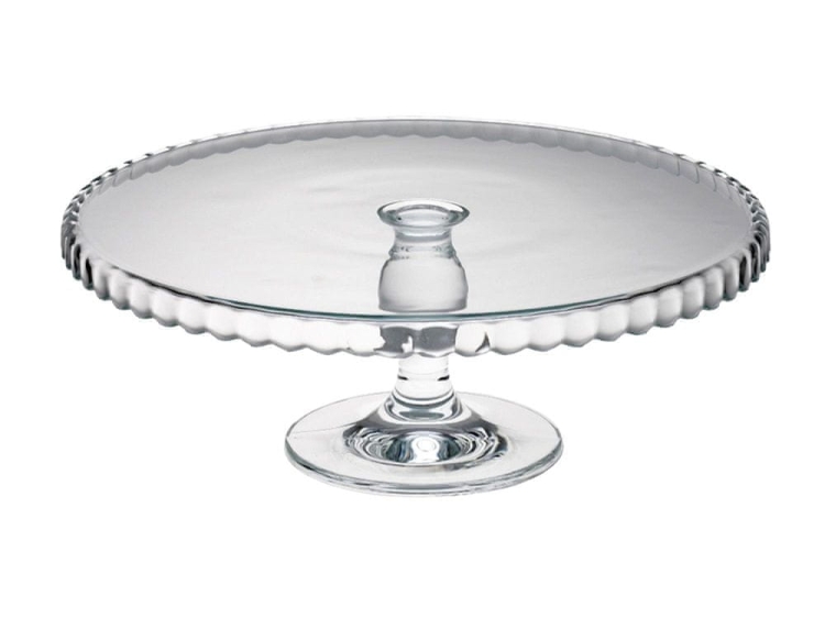 Patera na tort na nóżce PASABAHCE Patisserie 32cm - rant w dół