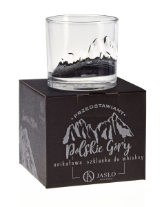 Szklanka do whisky JASŁO Polskie GÓRY na prezent | ŚWINICA