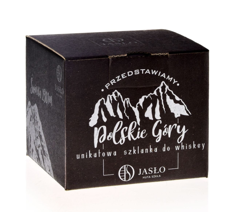 Szklanka do whisky JASŁO Polskie GÓRY na prezent | ŚWINICA