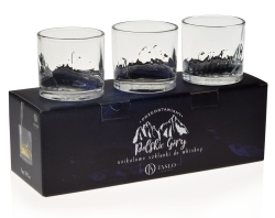 Szklanki do whisky JASŁO Polskie GÓRY na prezent | GIEWONT / RYSY / ŚWINICA - BEZBARWNE