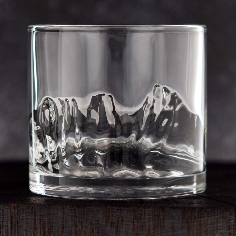 Szklanka do whisky JASŁO Polskie GÓRY na prezent | GIEWONT