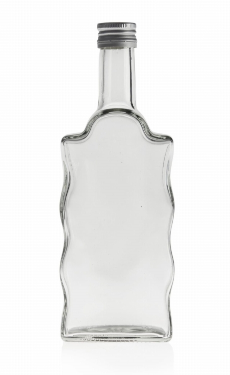 Butelka szklana WARTA fala z zakrętką na bimber nalewki 500ml