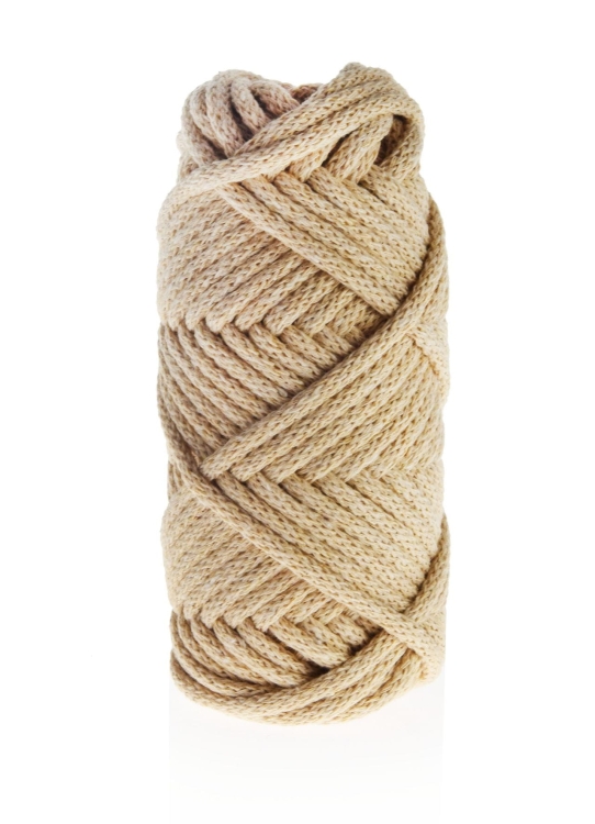 Sznurek do rękodzieła makramy z rdzeniem Cappuccino 3mm 20m