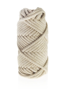 Sznurek do rękodzieła makramy z rdzeniem Ecru 3mm 20m