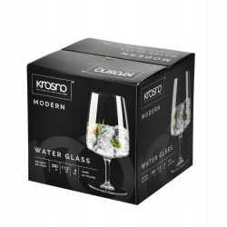 Niskie kieliszki do wody KROSNO Modern 330 ml 4szt