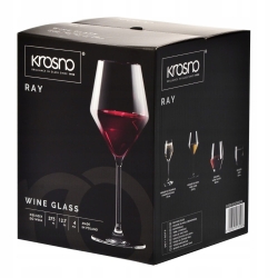 Kieliszki do wina czerwonego KROSNO Ray 375/450 ml 4szt