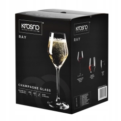 Kieliszki do szampana prosecco KROSNO Ray 175 ml 4szt