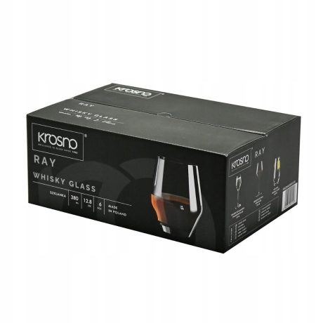 Przejdź do produktu Szklanki do napojów wody soku KROSNO Ray 380ml 6szt 