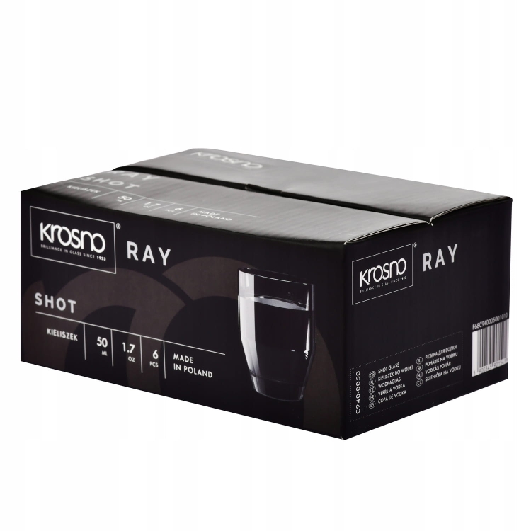 Kieliszki do wódki shotów KROSNO Ray 50 ml 6szt