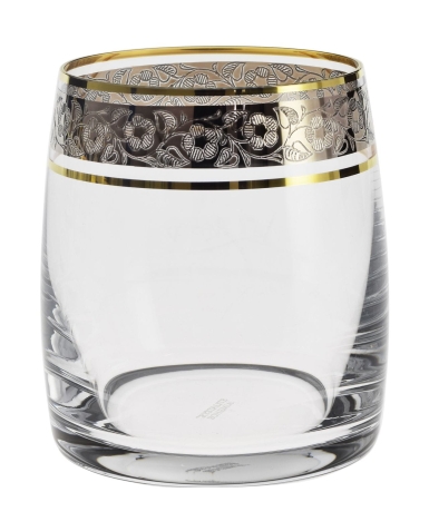 Przejdź do produktu Ekskluzywne szklanki do whisky złoto platyna 290ml