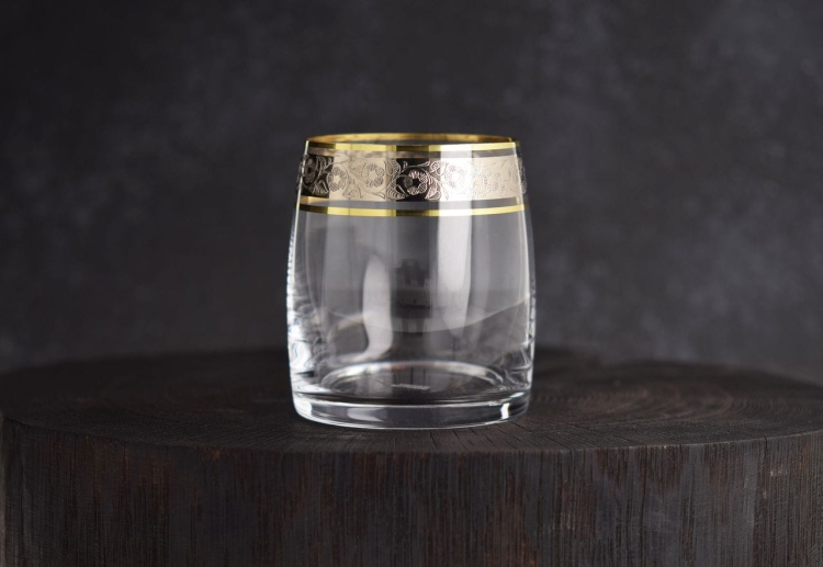 kskluzywne szklanki do whisky złoto platyna 290ml