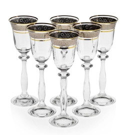 Ekskluzywne kieliszki do wódki złoto platyna 60ml