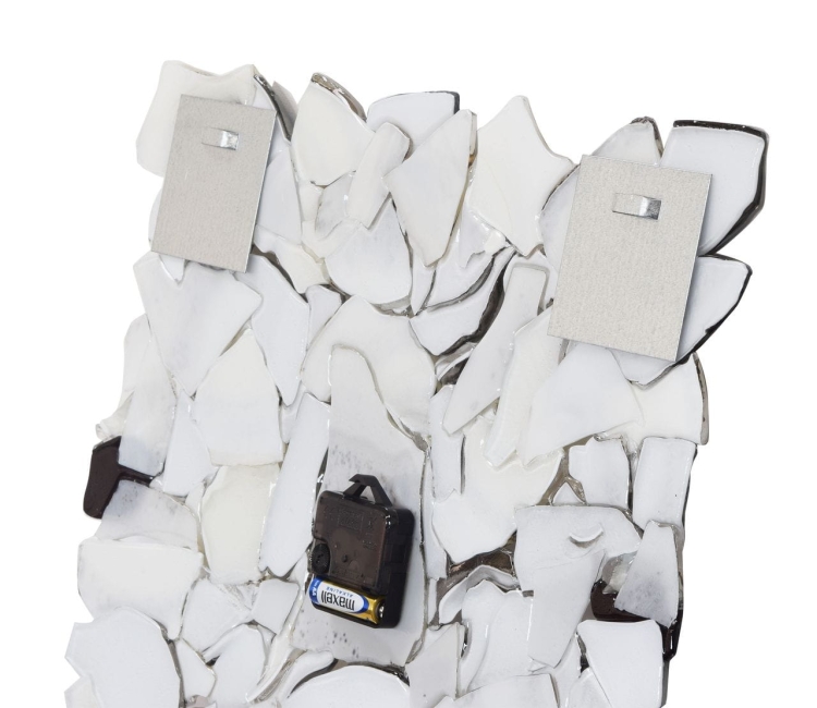 Ekskluzywny szklany kwadratowy zegar ścienny 45x45cm