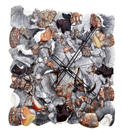 Przejdź do produktu Ekskluzywny, szklany, kwadratowy zegar ścienny 45x45cm "2"