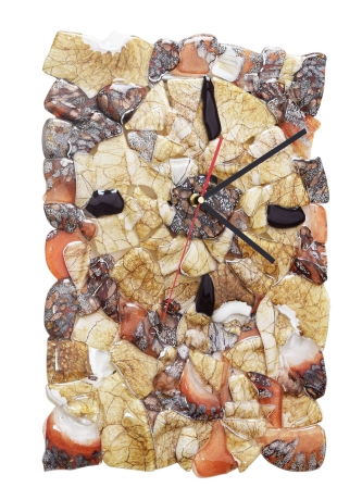 Przejdź do produktu Ekskluzywny, szklany, prostokątny zegar ścienny 33x47cm "8" 