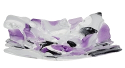 Ekskluzywna kwadratowa szklana patera na owoce pizze 30cm "38"