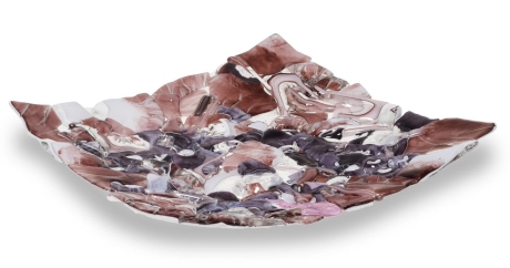 Przejdź do produktu Ekskluzywna kwadratowa szklana patera na owoce pizze 38cm "25"