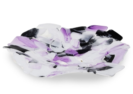 Przejdź do produktu Ekskluzywna okrągła szklana patera na owoce pizze 38cm "38" 