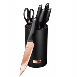 Noże stojak Berlinger Haus ROSE GOLD 7el BH-2651