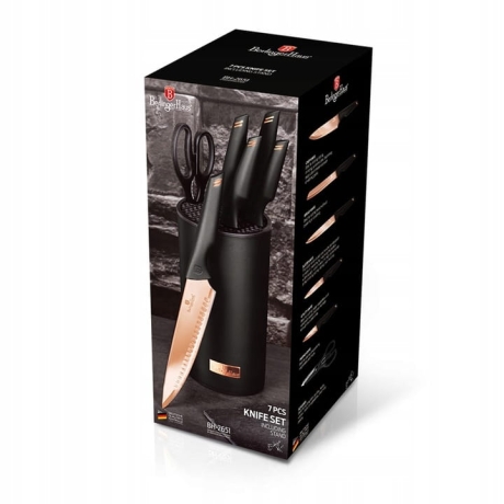 Przejdź do produktu Noże stojak Berlinger Haus ROSE GOLD 7el BH-2651