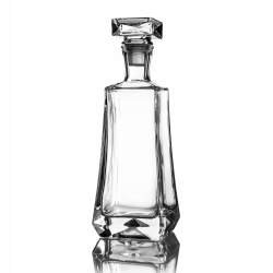 Karafka skośna do whisky brandy na prezent 750ml