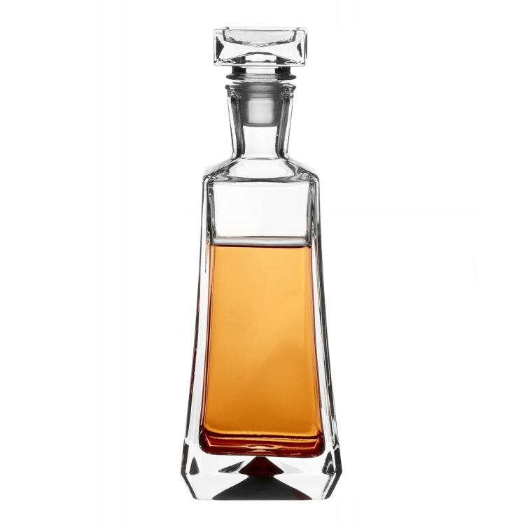 Karafka skośna do whisky brandy na prezent 750ml