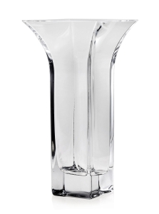 Wazon szklany dekoracyjny BEZBARWNY na kwiaty 22,5cm