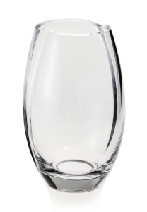 Wazon szklany dekoracyjny bezbarwny na kwiaty 20cm