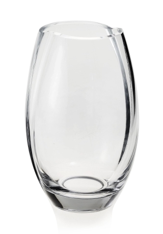 Przejdź do produktu Wazon szklany dekoracyjny bezbarwny na kwiaty 20cm