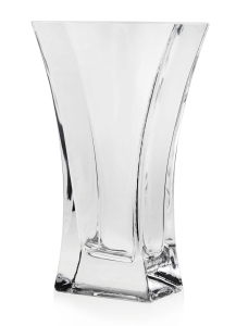 Wazon szklany dekoracyjny bezbarwny na kwiaty 23cm