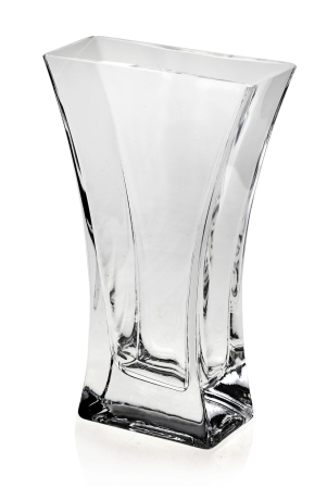 Przejdź do produktu Wazon szklany dekoracyjny bezbarwny na kwiaty 23cm