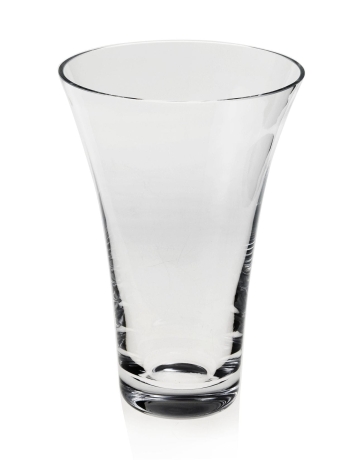 Przejdź do produktu Wazon szklany dekoracyjny bezbarwny na kwiaty 19cm 