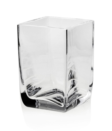 Przejdź do produktu Mały wazon szklany dekoracyjny bezbarwny na kwiaty 10cm 