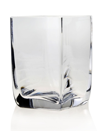 Przejdź do produktu Mały wazon szklany dekoracyjny bezbarwny na kwiaty 10cm 