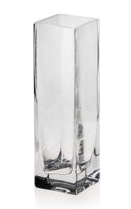 Wazon szklany dekoracyjny bezbarwny na kwiaty 21cm