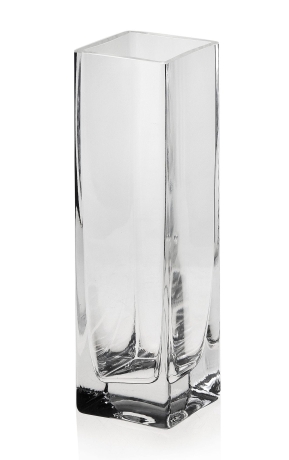 Przejdź do produktu Wazon szklany dekoracyjny bezbarwny na kwiaty 21cm 