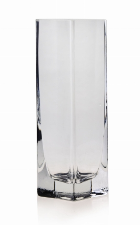 Przejdź do produktu Wazon szklany dekoracyjny bezbarwny na kwiaty 21cm 