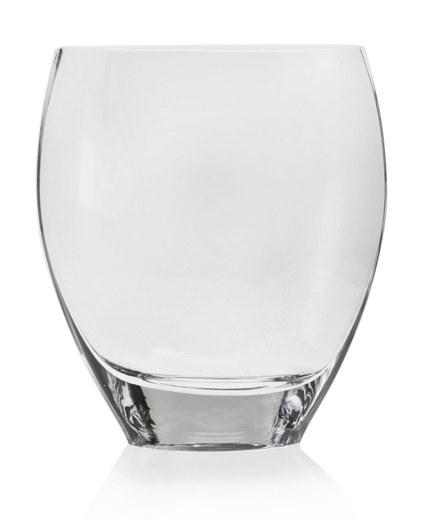 Wazon szklany dekoracyjny bezbarwny na kwiaty 21cm