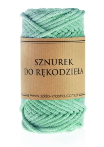 Sznurek do rękodzieła makramy z rdzeniem Miętowy 3mm 50m