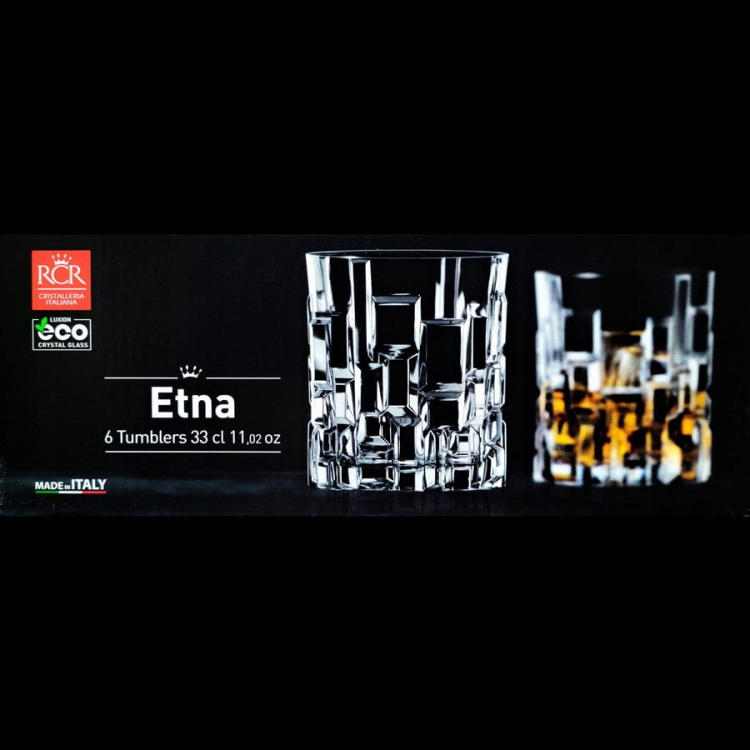 Szklanki do whisky kryształowe RCR ETNA 330ml
