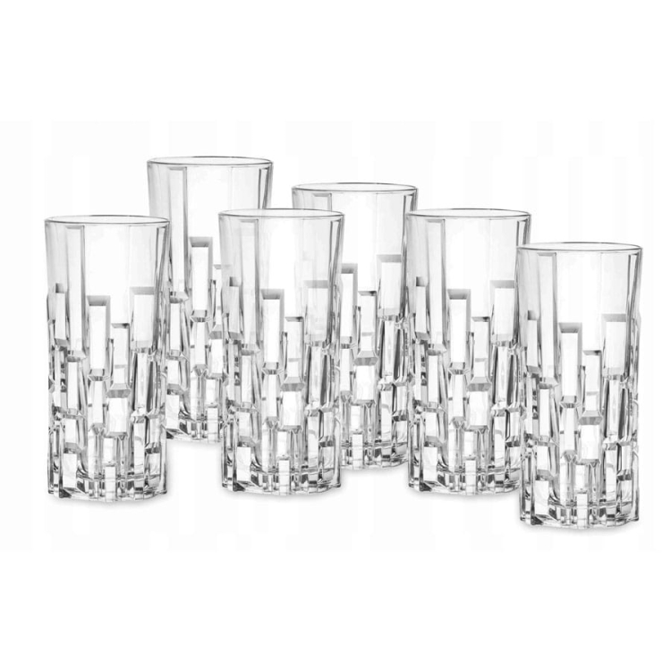 Szklanki napojów long kryształowe RCR ETNA 340ml