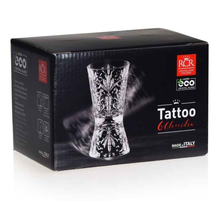 Kieliszki do wódki SHOT RCR Tattoo 60ml / 30ml
