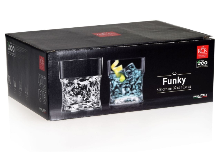 Szklanki kryształ do whisky RCR SOUND FUNKY 320ml