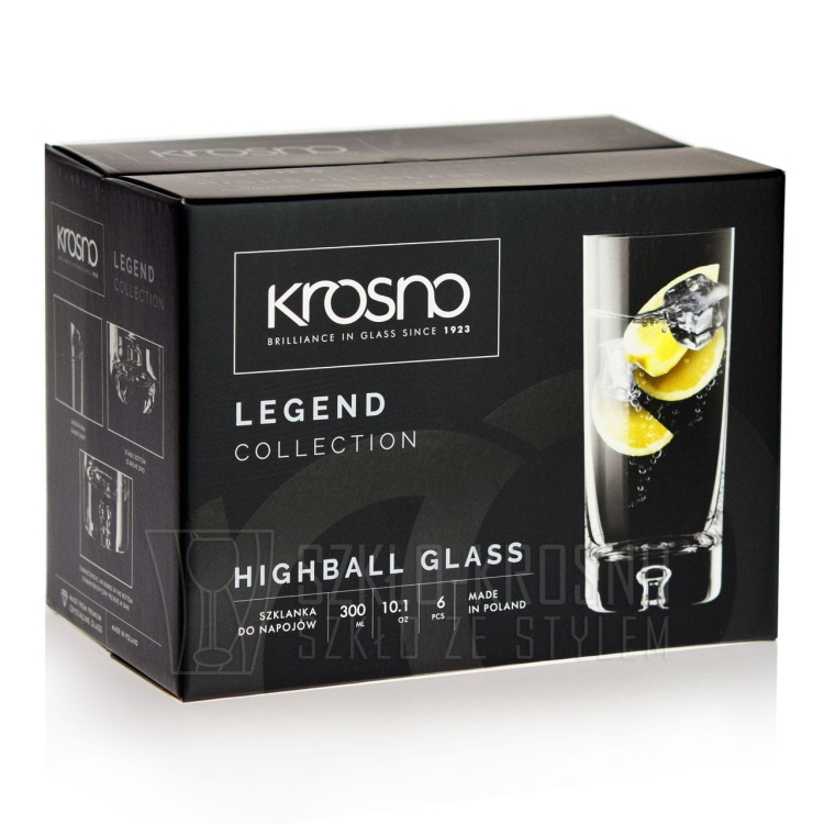 Szklanki do soku, wody, drinków KROSNO HANDMADE Legend 300 ml
