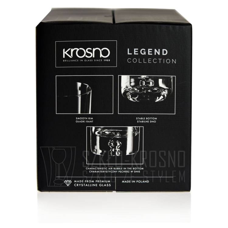Szklanki do soku, wody, drinków KROSNO HANDMADE Legend 300 ml
