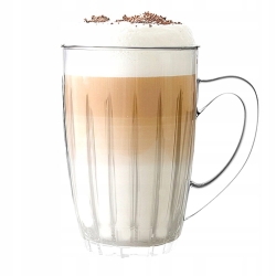 KUBKI Szklanki z uchem VENUS 350ml do herbaty 6szt