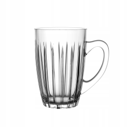 KUBKI Szklanki z uchem VENUS 350ml do herbaty 6szt