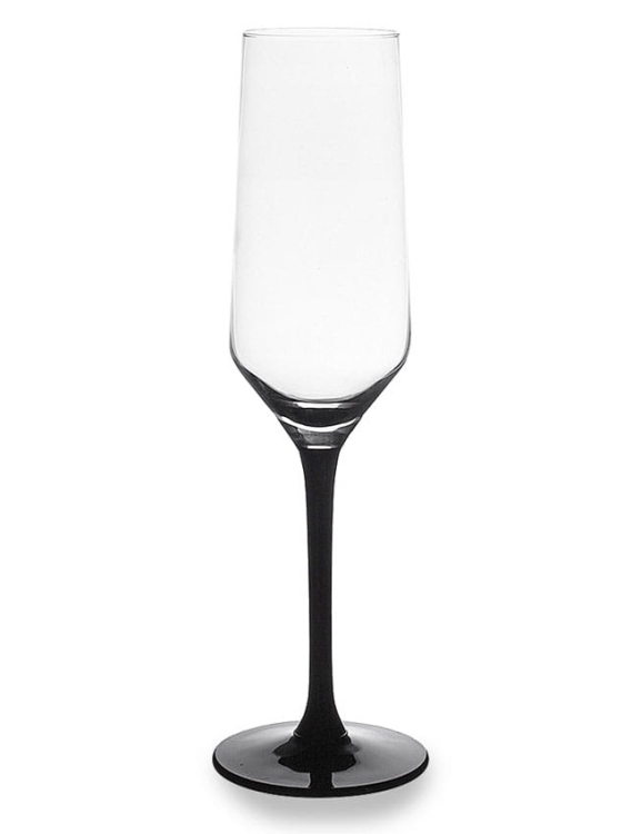 Kieliszki do szampana prosecco Rubin Black 220ml