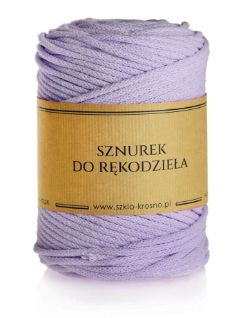 Przejdź do produktu Sznurek do rękodzieła makramy z rdzeniem Lawenda jasna 5mm 100m
